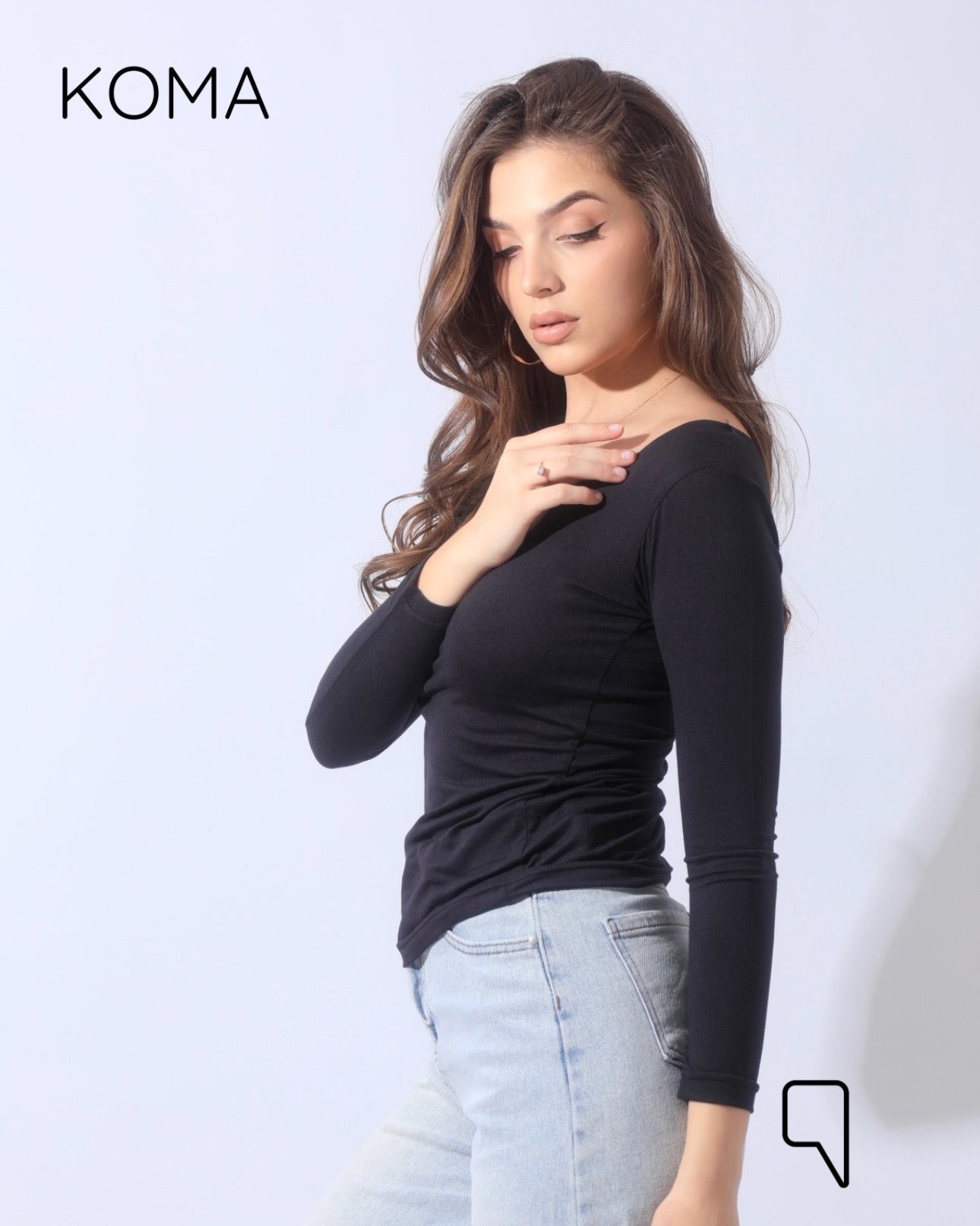 Margaret Basic Top - Black