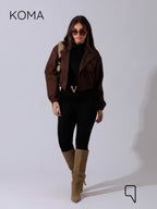 Salima Puffy Jacket - Brown