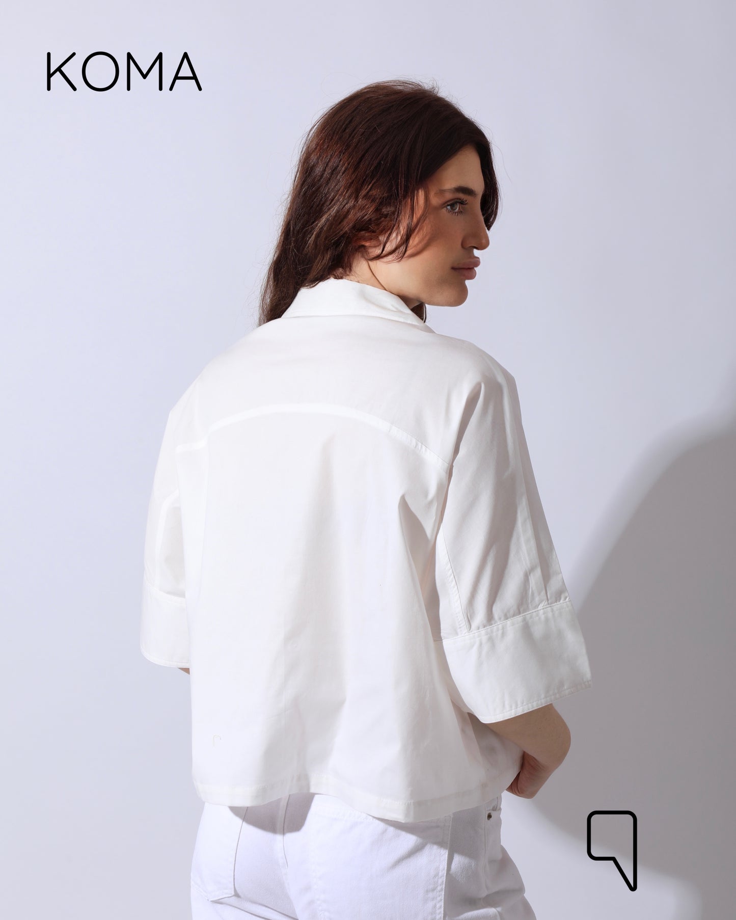 Ashton Poplin Shirt - White