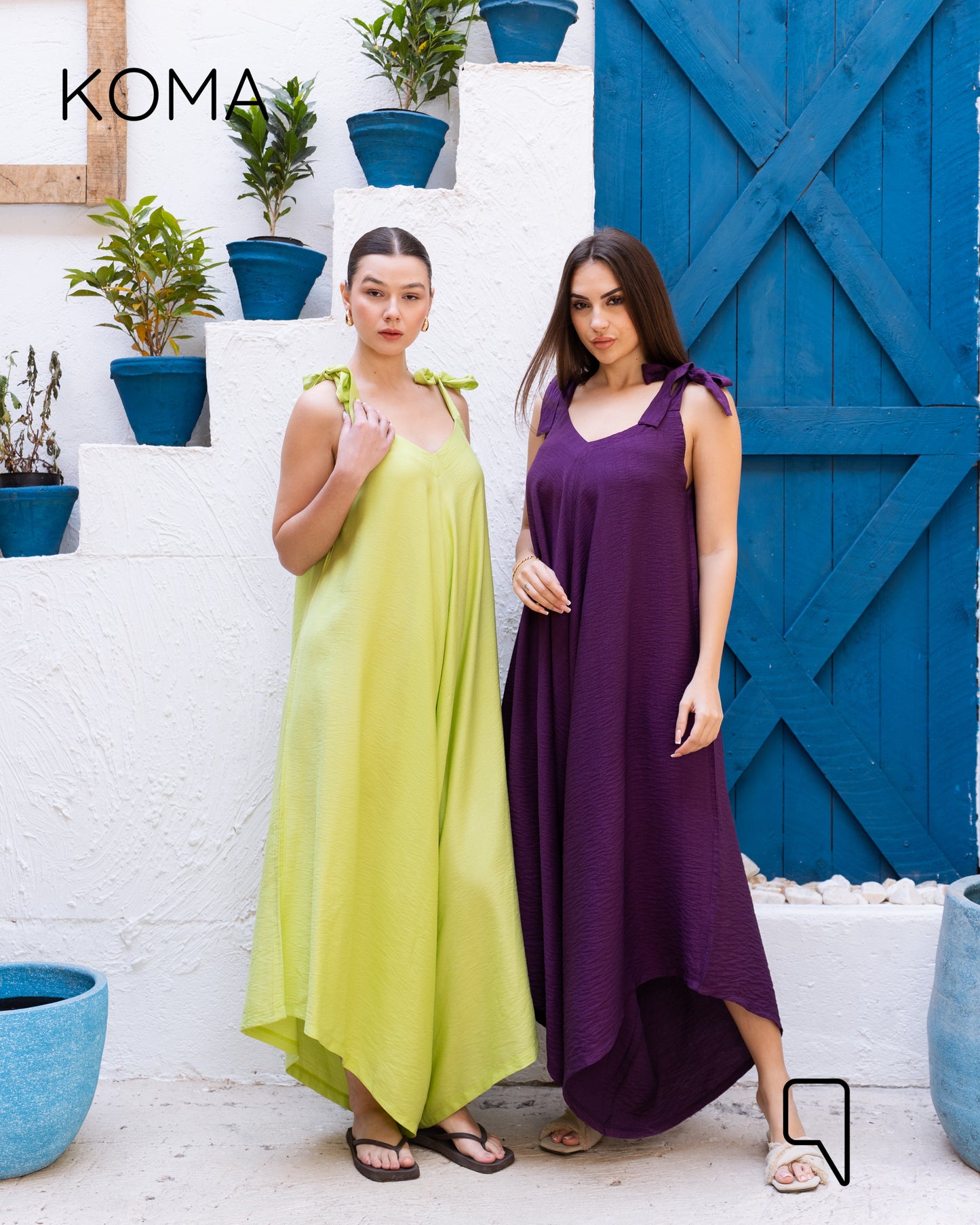 Tied Up Lose Jumpsuit - Lime Green