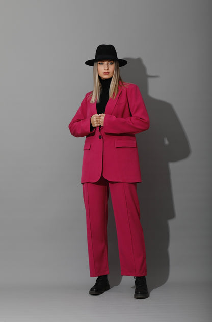 Tailored Oversized Suits - Barbie Pink