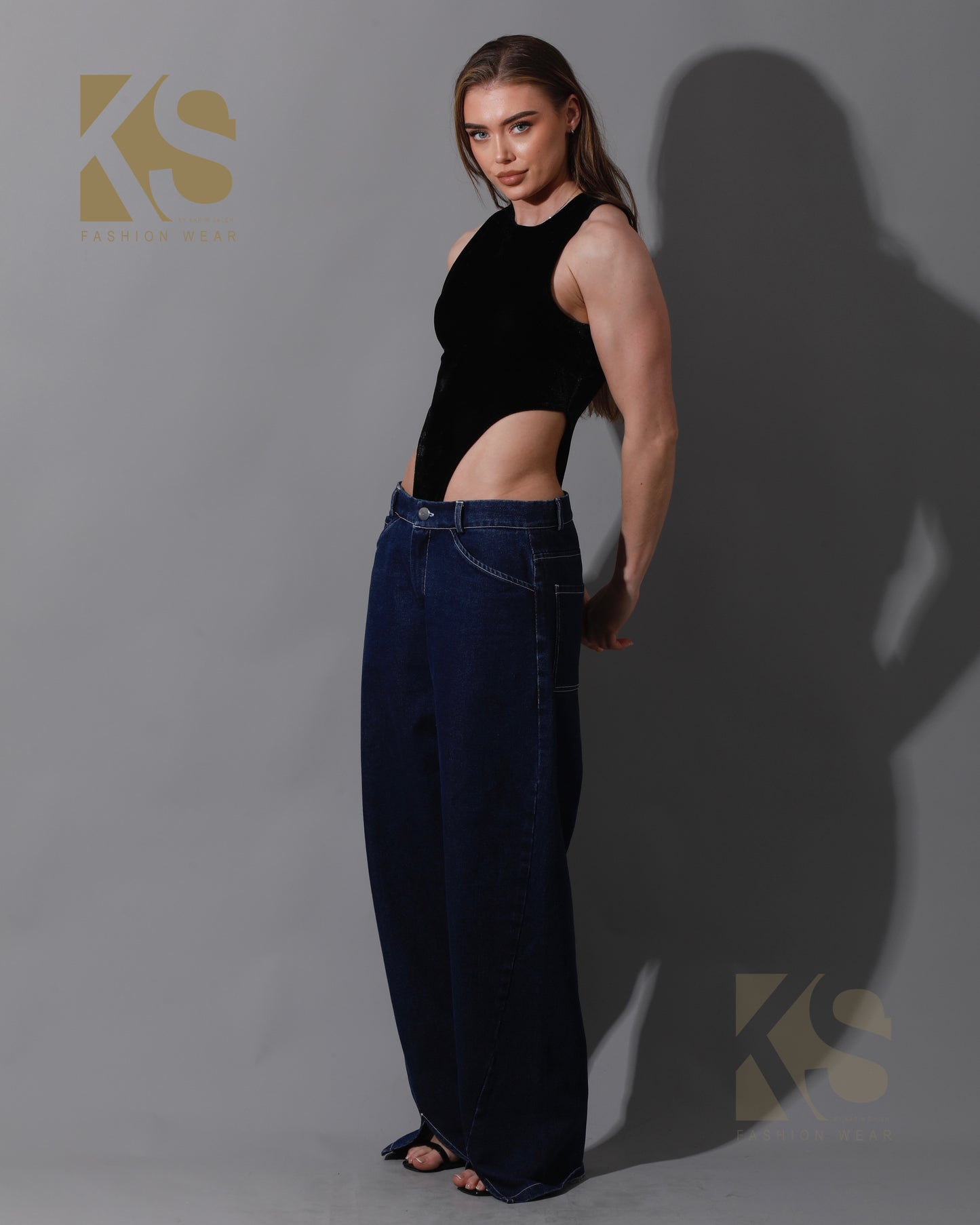 Velvet Body Suit - Black