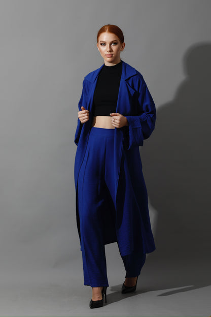 Long Cardigan - Electric Blue