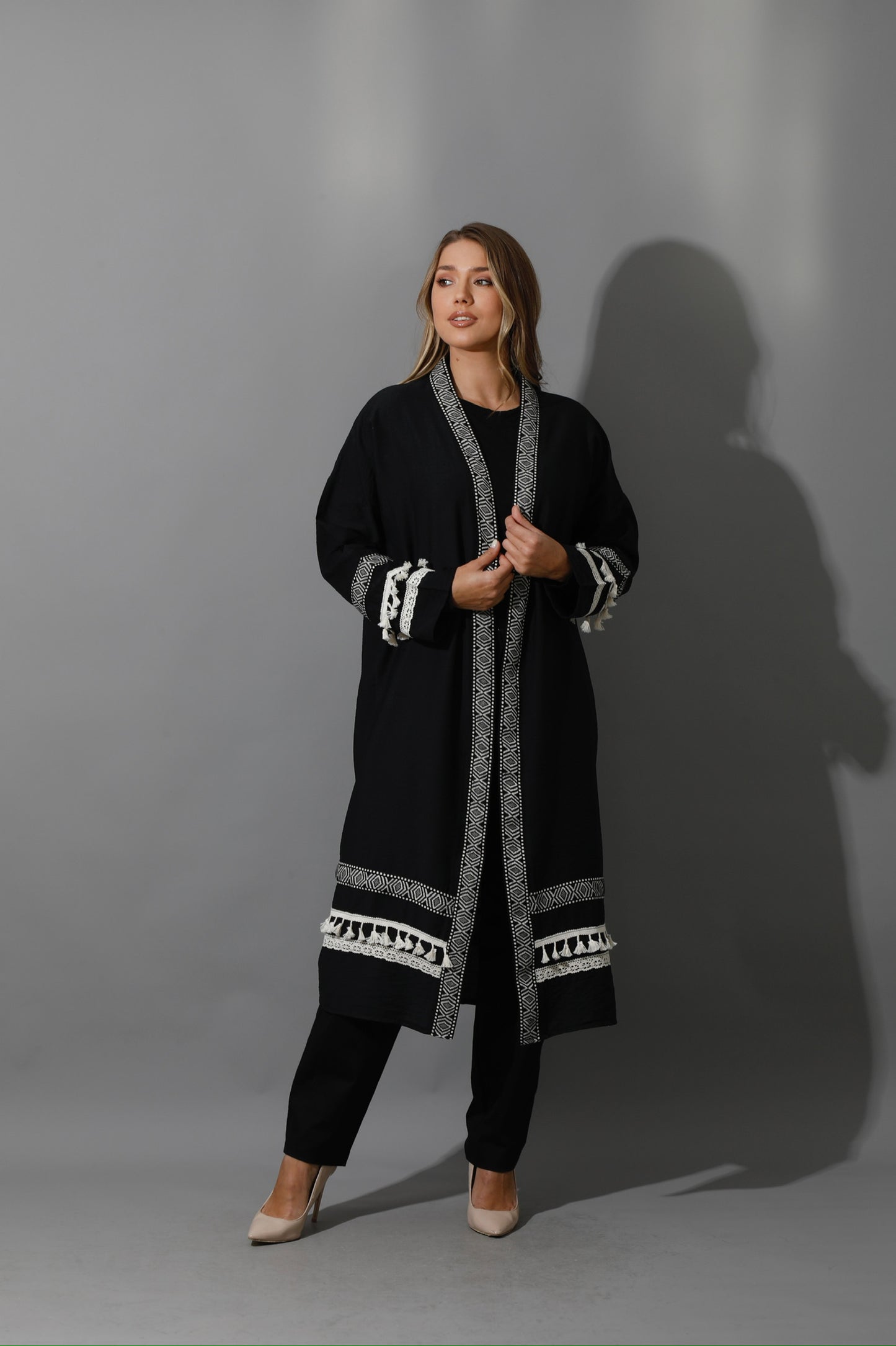Short Kaftan - Black