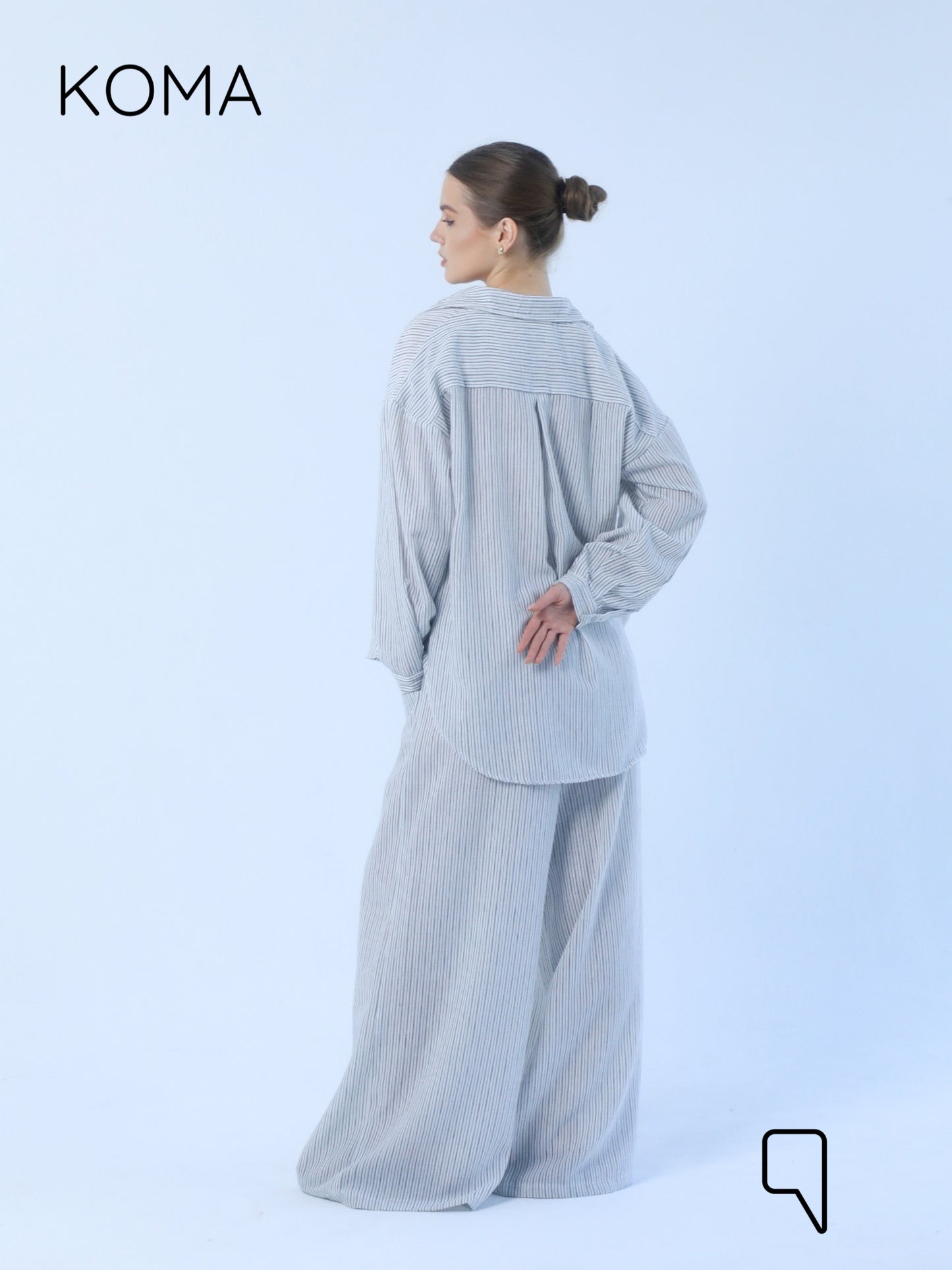 Matilda Long Sleeves Shirt - Striped Black