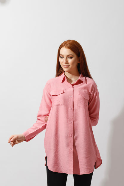 Shirt ‏with Two Pockets - Rose