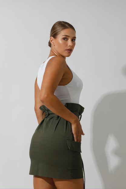 Baggi Short Skirt - Olive