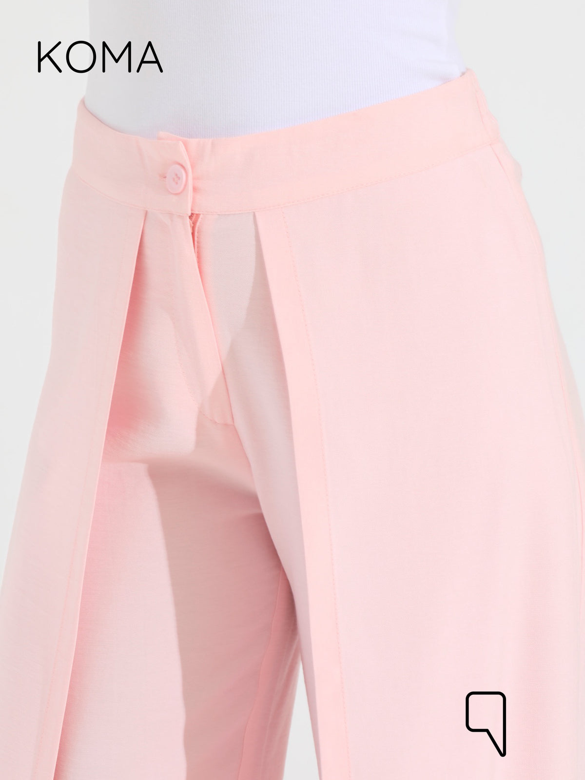 Kendra Double Layer Trousers - Pink