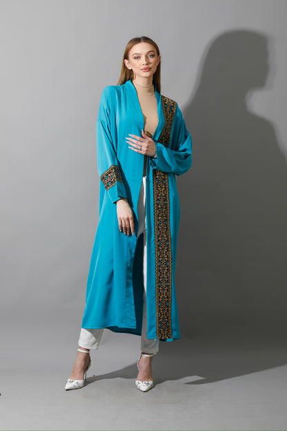 Long CBH Kaftan - Turquoise