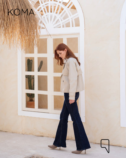Rochelle Lose Trench Jacket - Beige