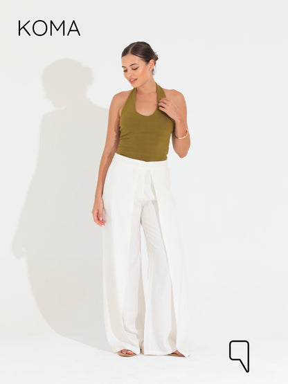 Kendra Double Layer Trousers - White