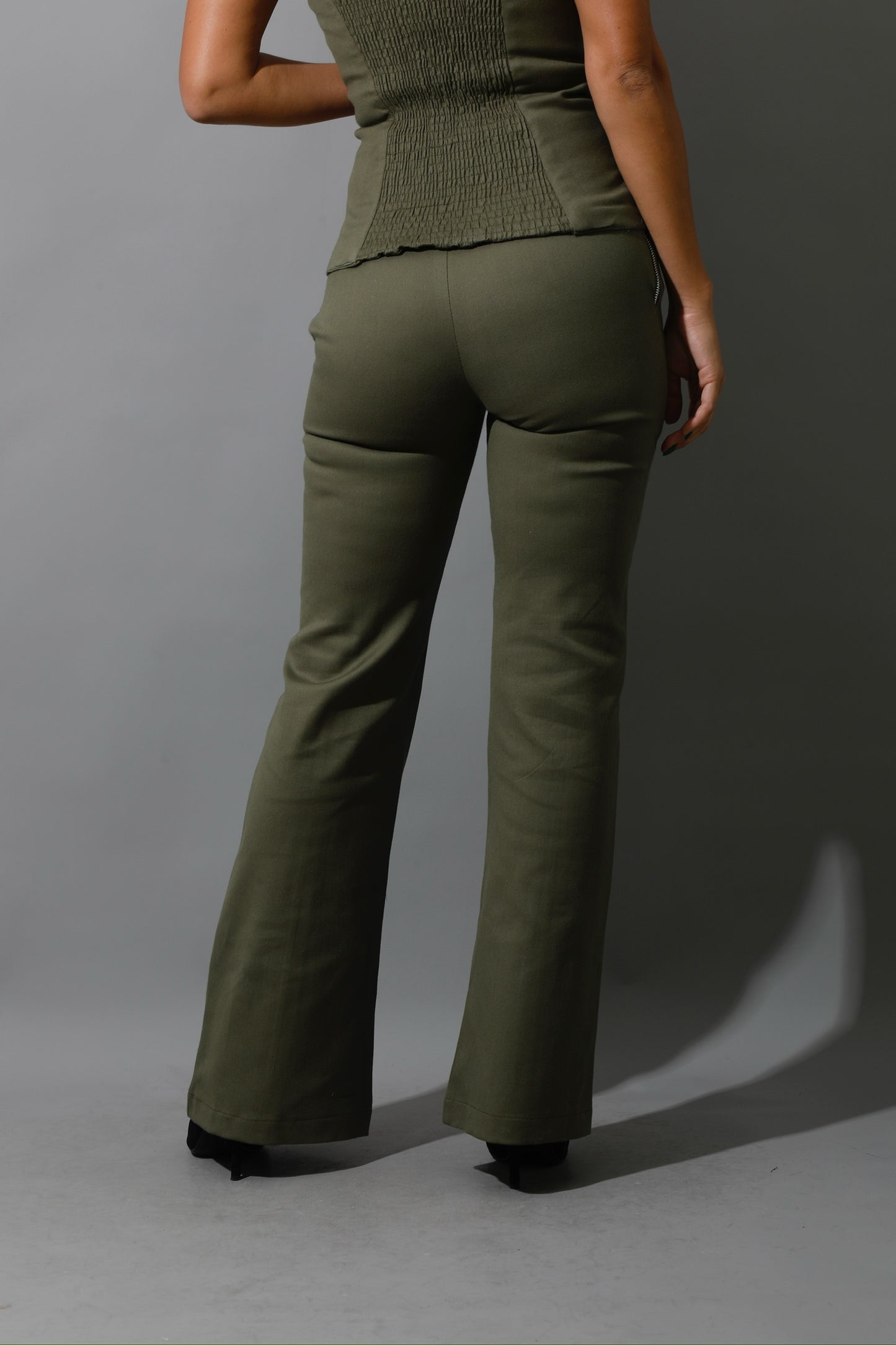 Co-Ord BootCut pants - Olive