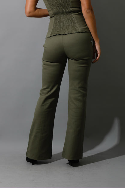 Co-Ord BootCut pants - Olive