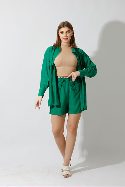 Lose Fit Shorts - Green