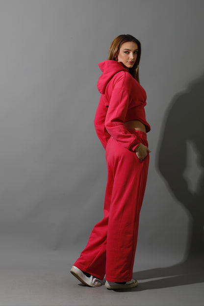 Corset Hoodie Set - Barbie Pink