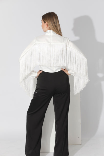 Fringed Blouse - White
