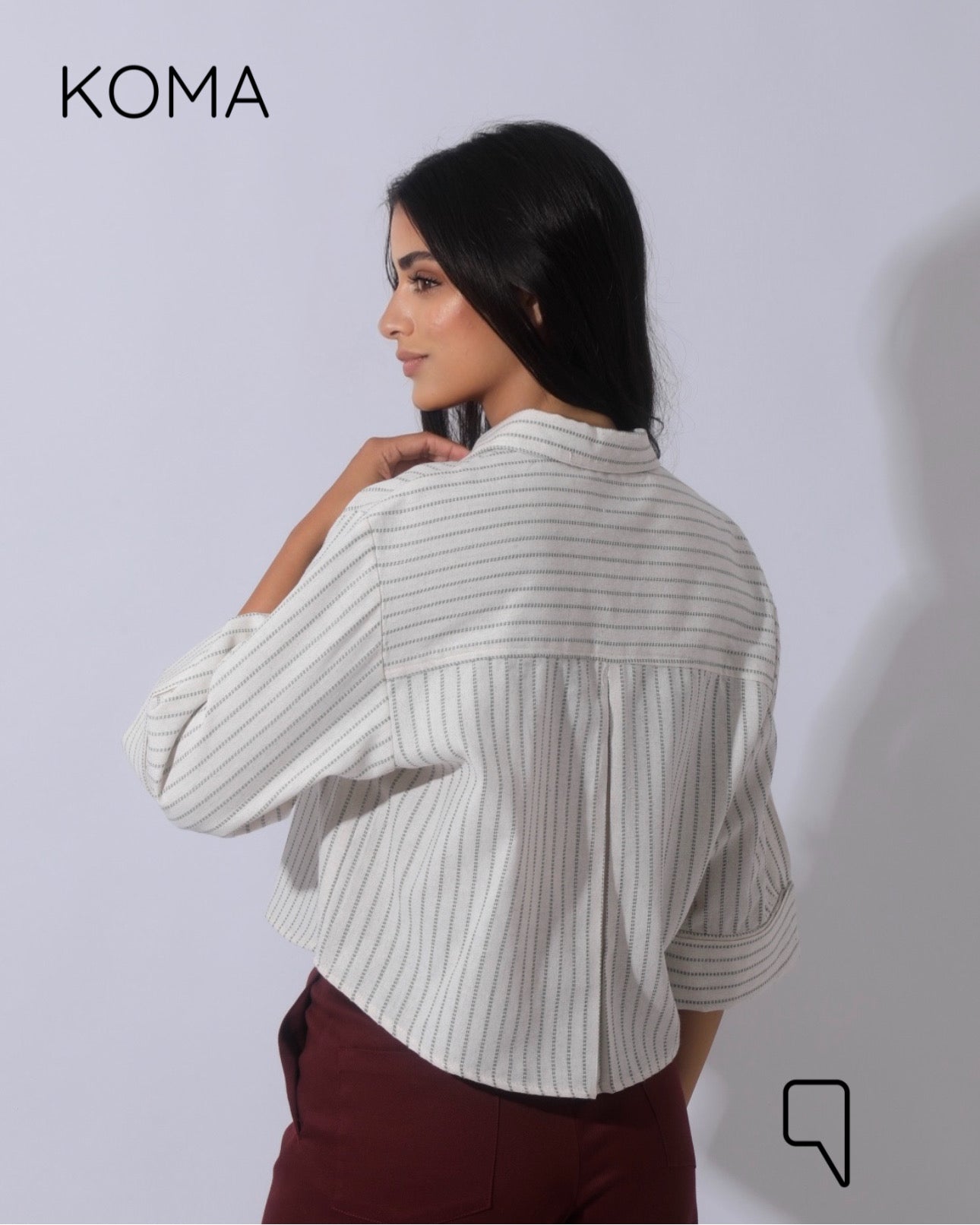 Paloma Striped Blend Shirt - Olive