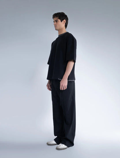 Ella Knit T-Shirt - Black