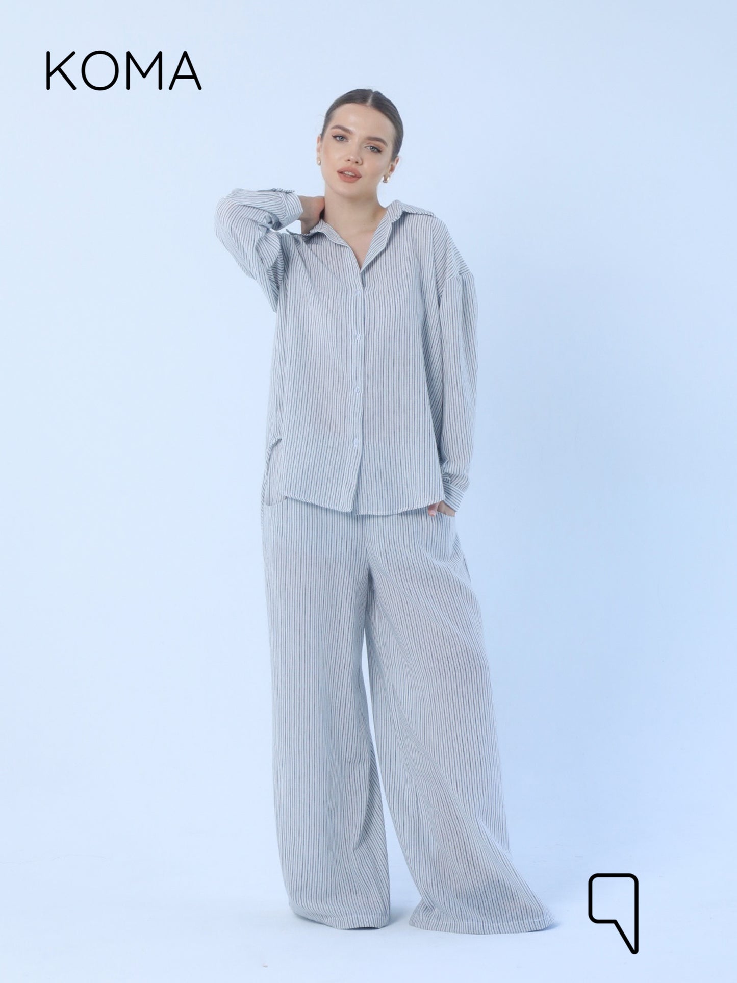 Matilda Long Sleeves Shirt - Striped Black
