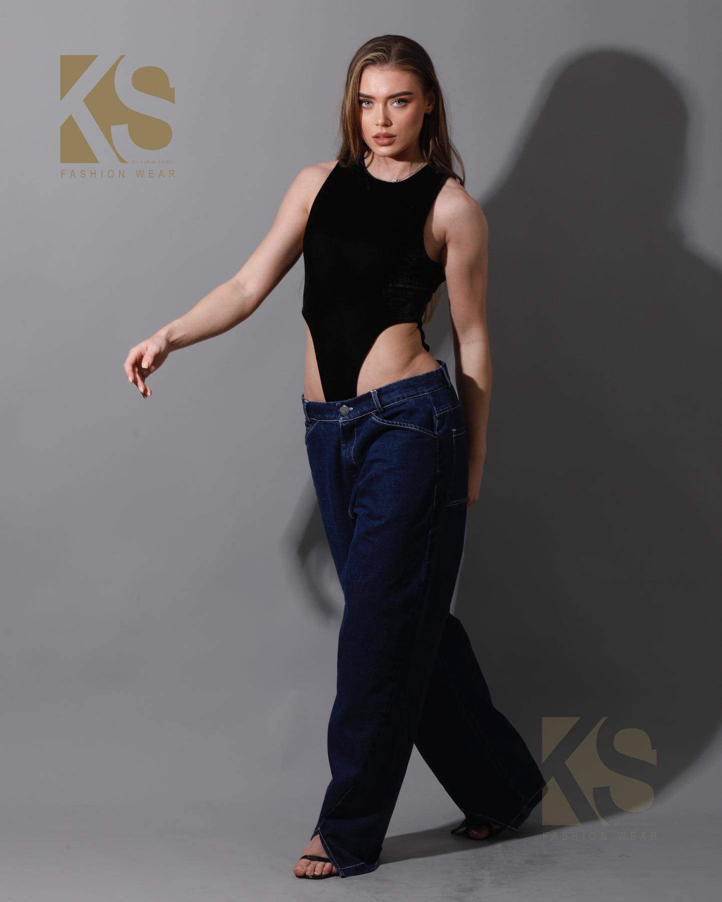 Velvet Body Suit - Black
