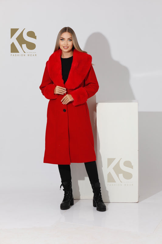 Furs Coat - Red
