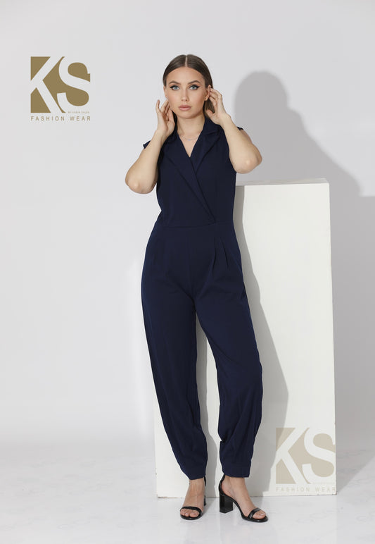 Wrapped Jumpsuit Sleeveless - Navy
