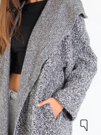 Arlette Hoodie Coat - Gray