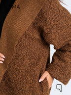 Arlette Hoodie Coat - Brown