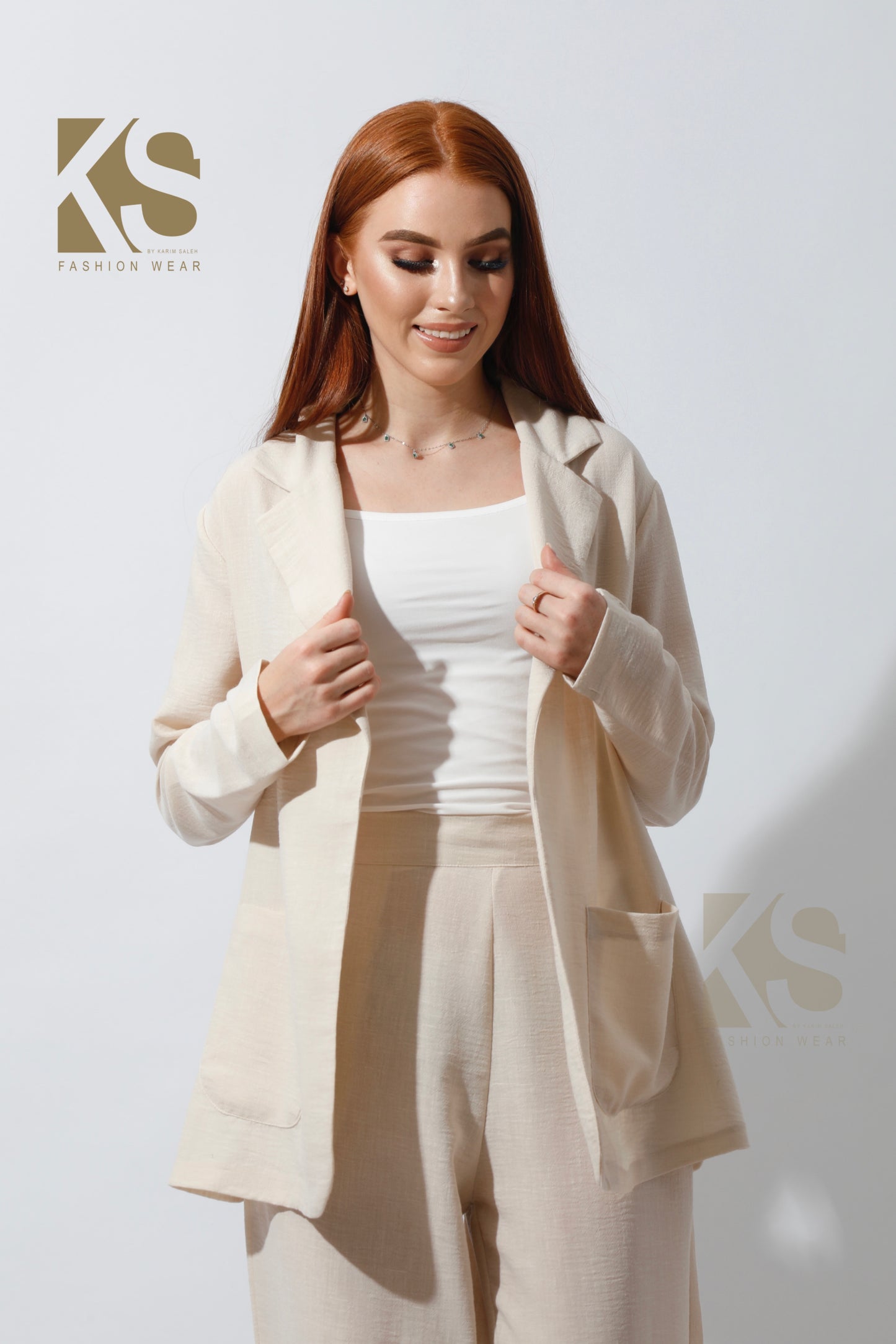 Candice Light Suit - Beige