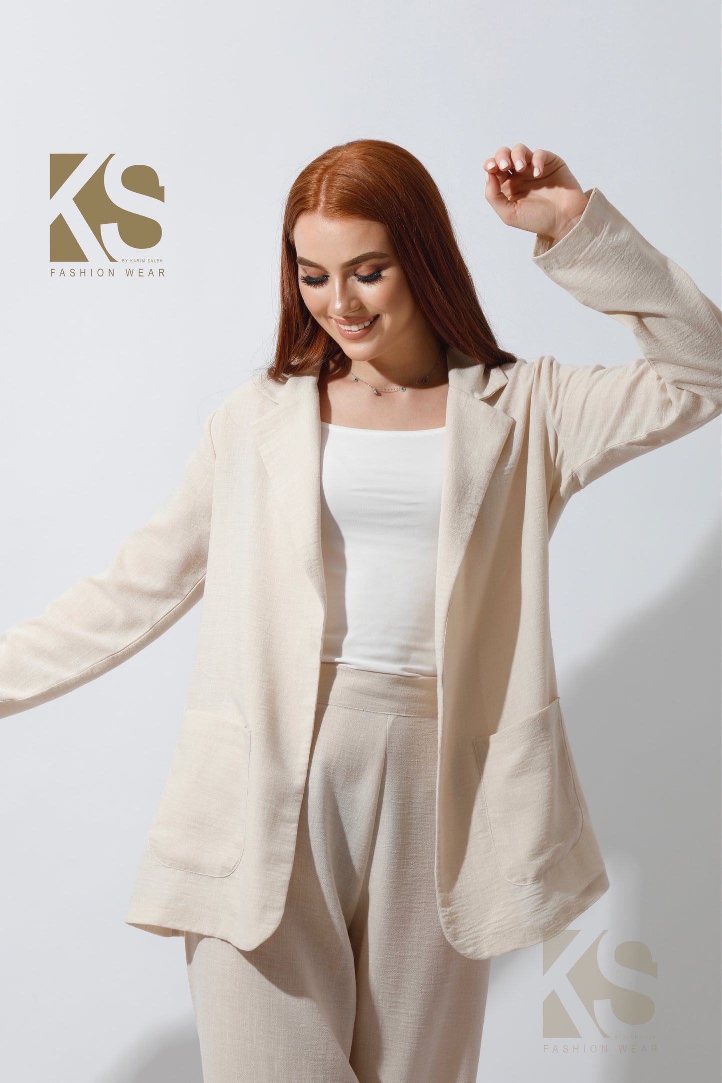 Candice Light Suit - Beige