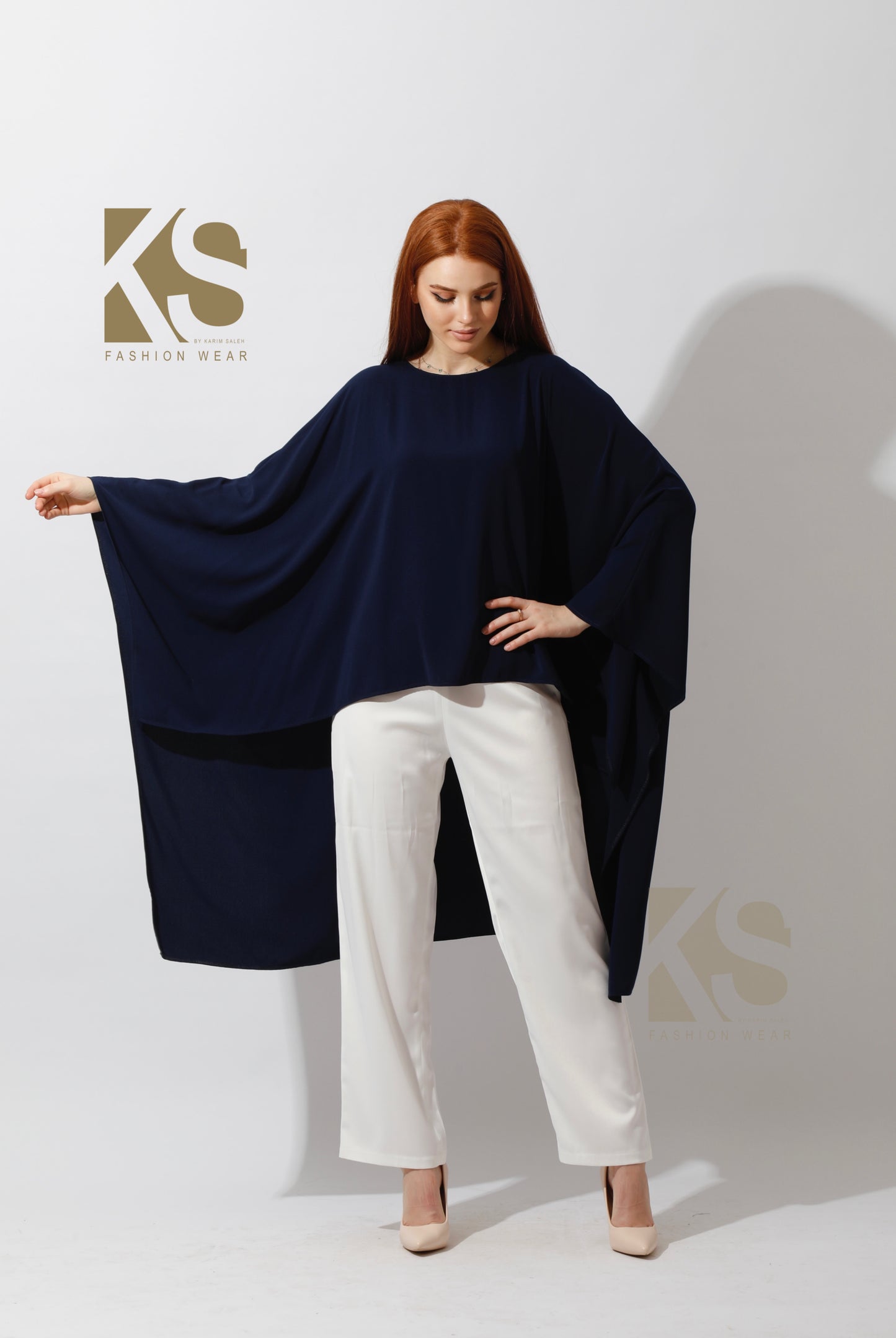 Butterfly Blouse - Navy