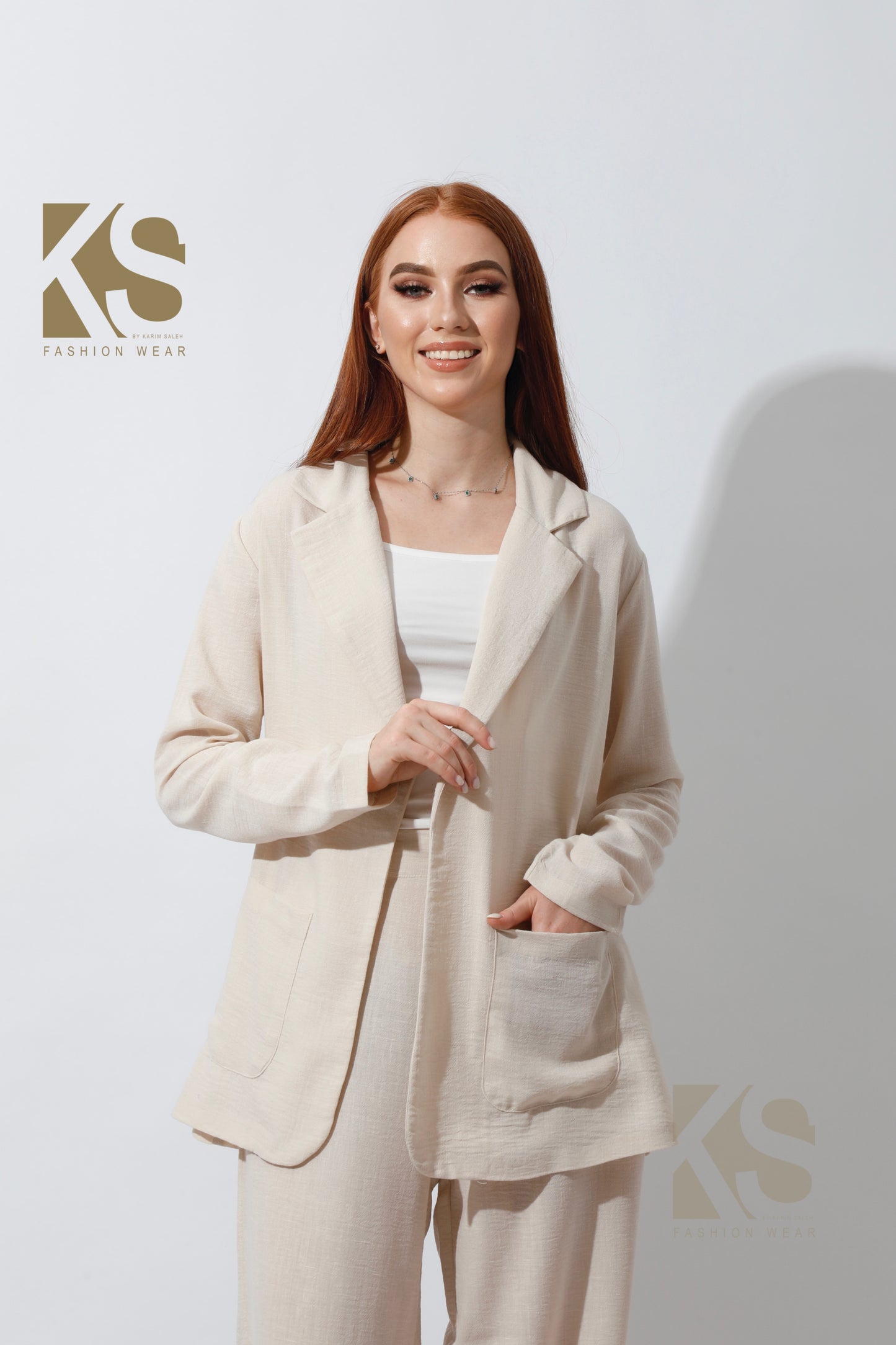 Candice Light Suit - Beige