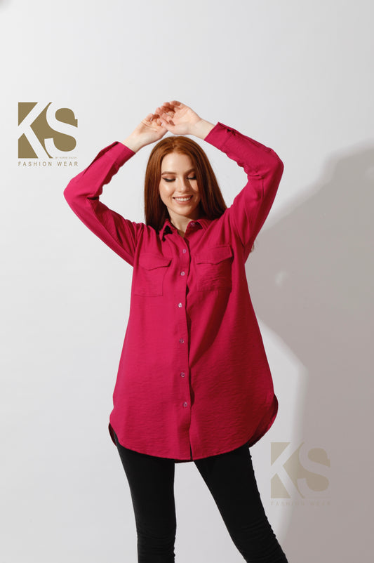 Shirt ‏with Two Pockets - Orchid Purple