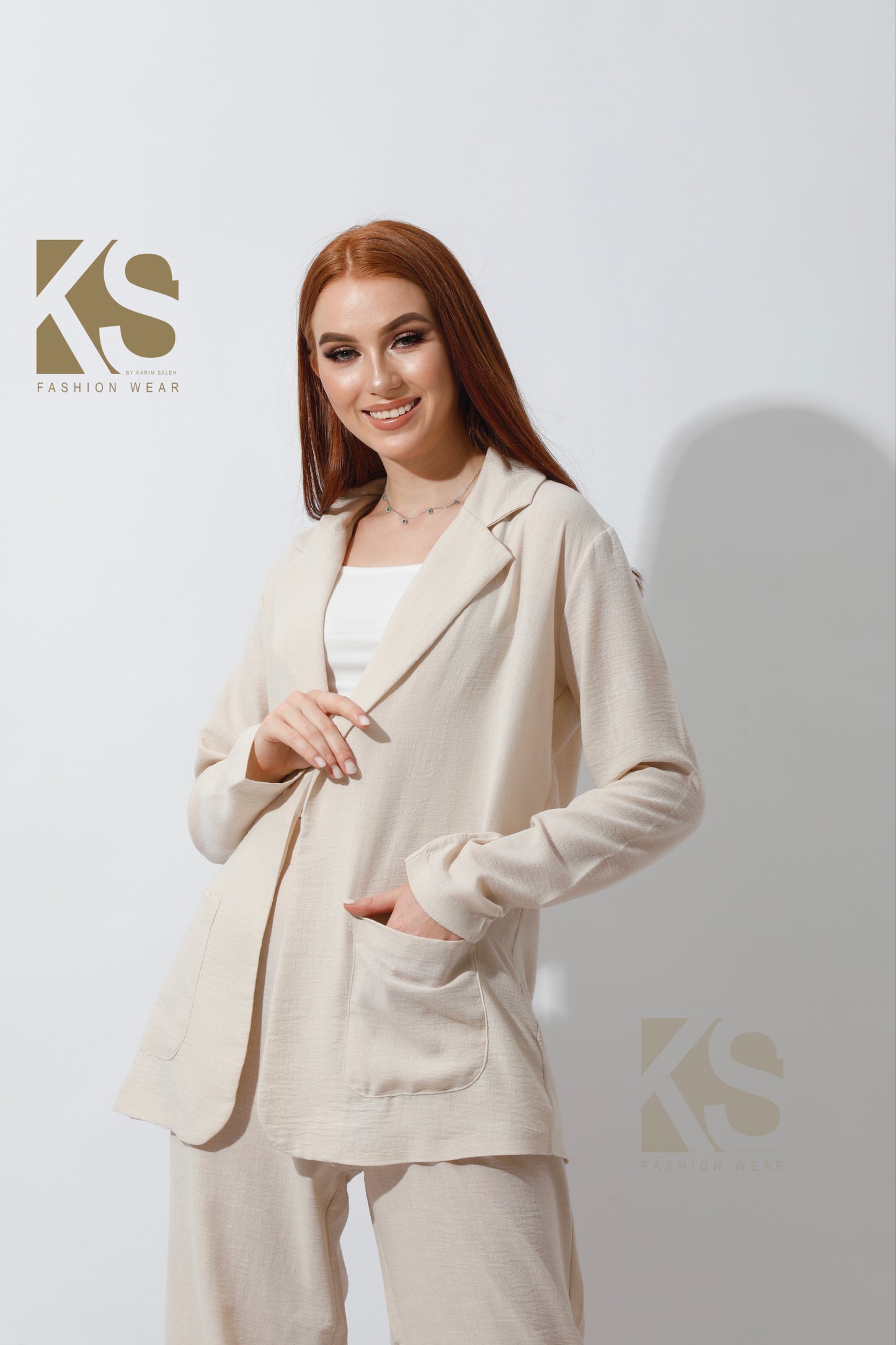 Candice Light Suit - Beige