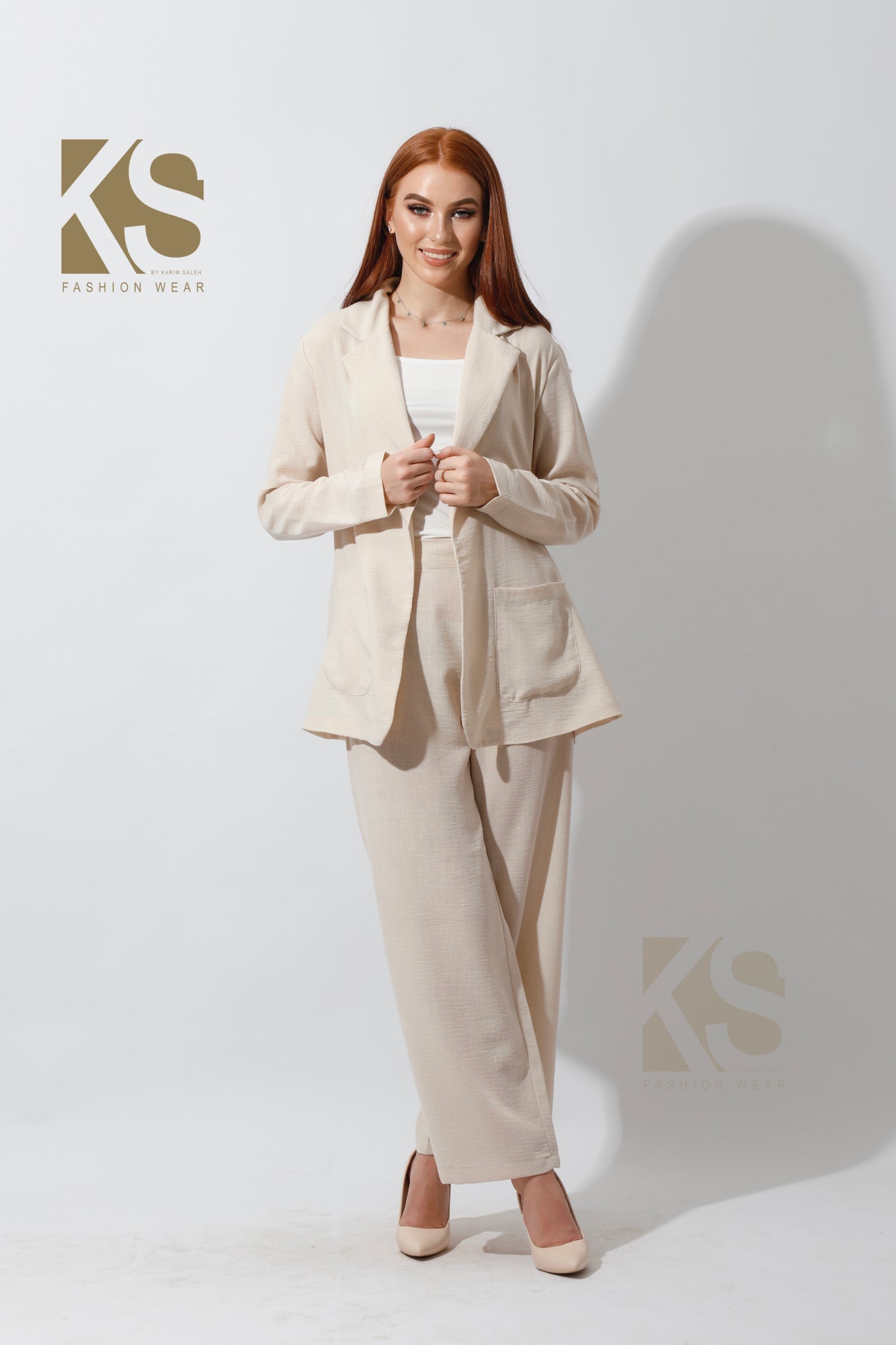 Candice Light Suit - Beige