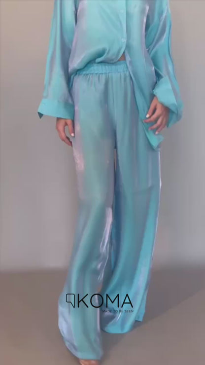 Shemer Long Shirt - Turquoise
