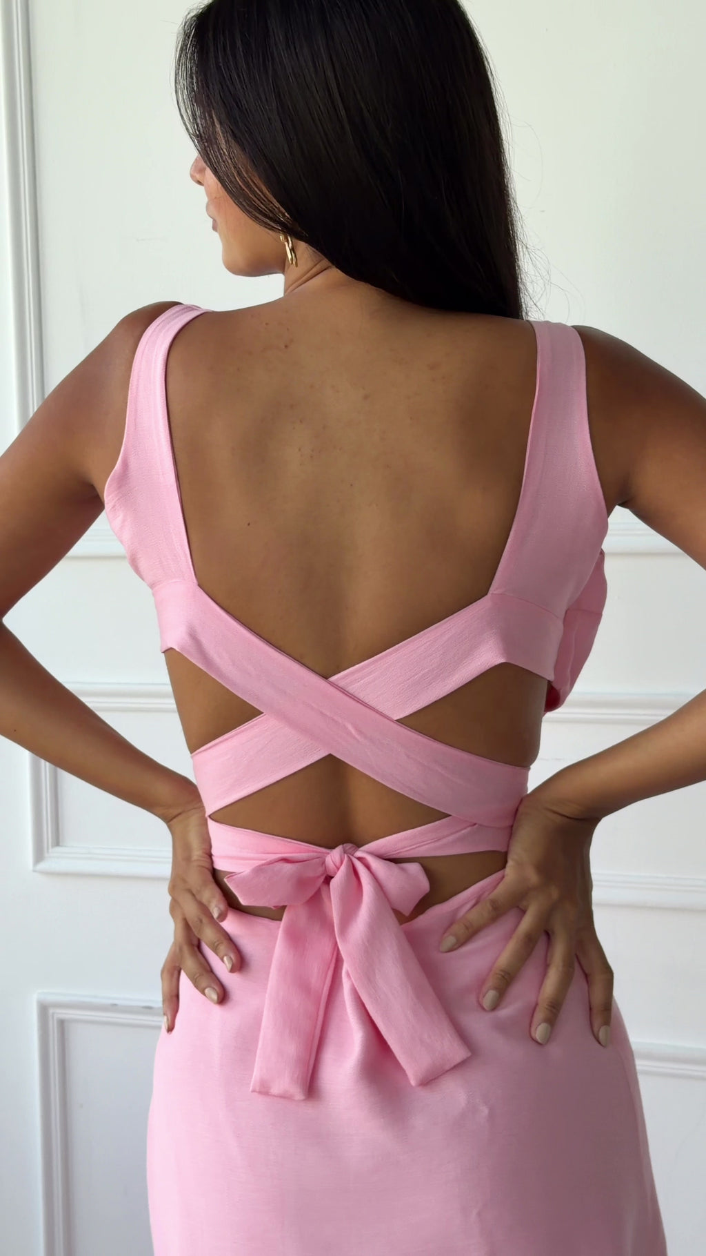 Lucinda Cress Cross Dress - Pink