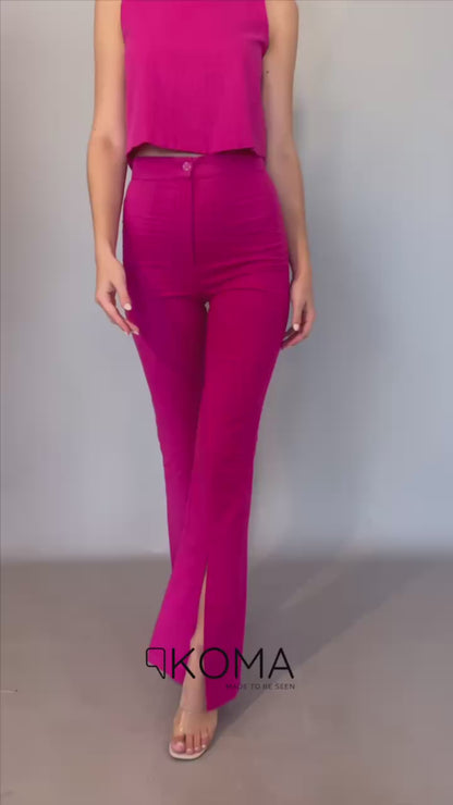 Greta Sleeveless Top - Fuchsia
