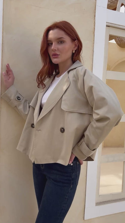 Rochelle Lose Trench Jacket - Beige