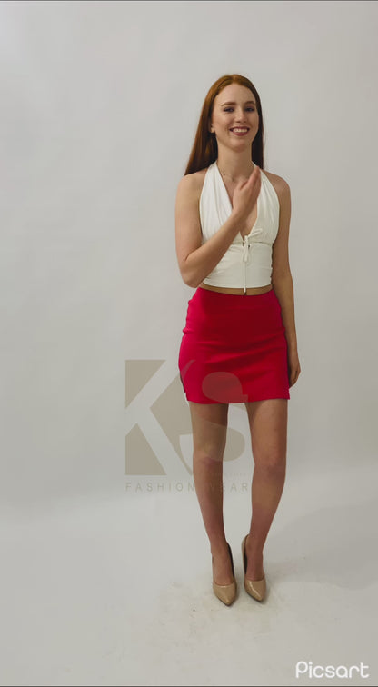 Backless Top - White