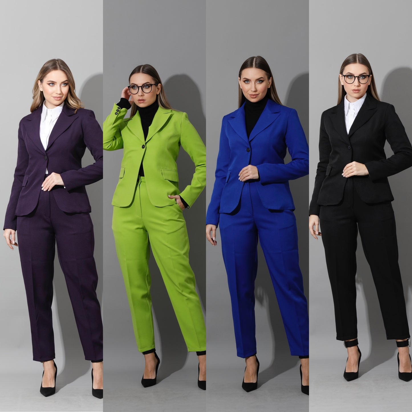 Tailored Slim Fit Suits - Electric Blue