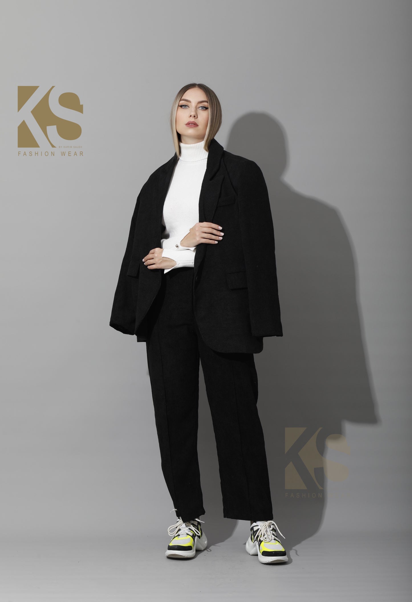 Tailored Oversized Suits - Black Velvet