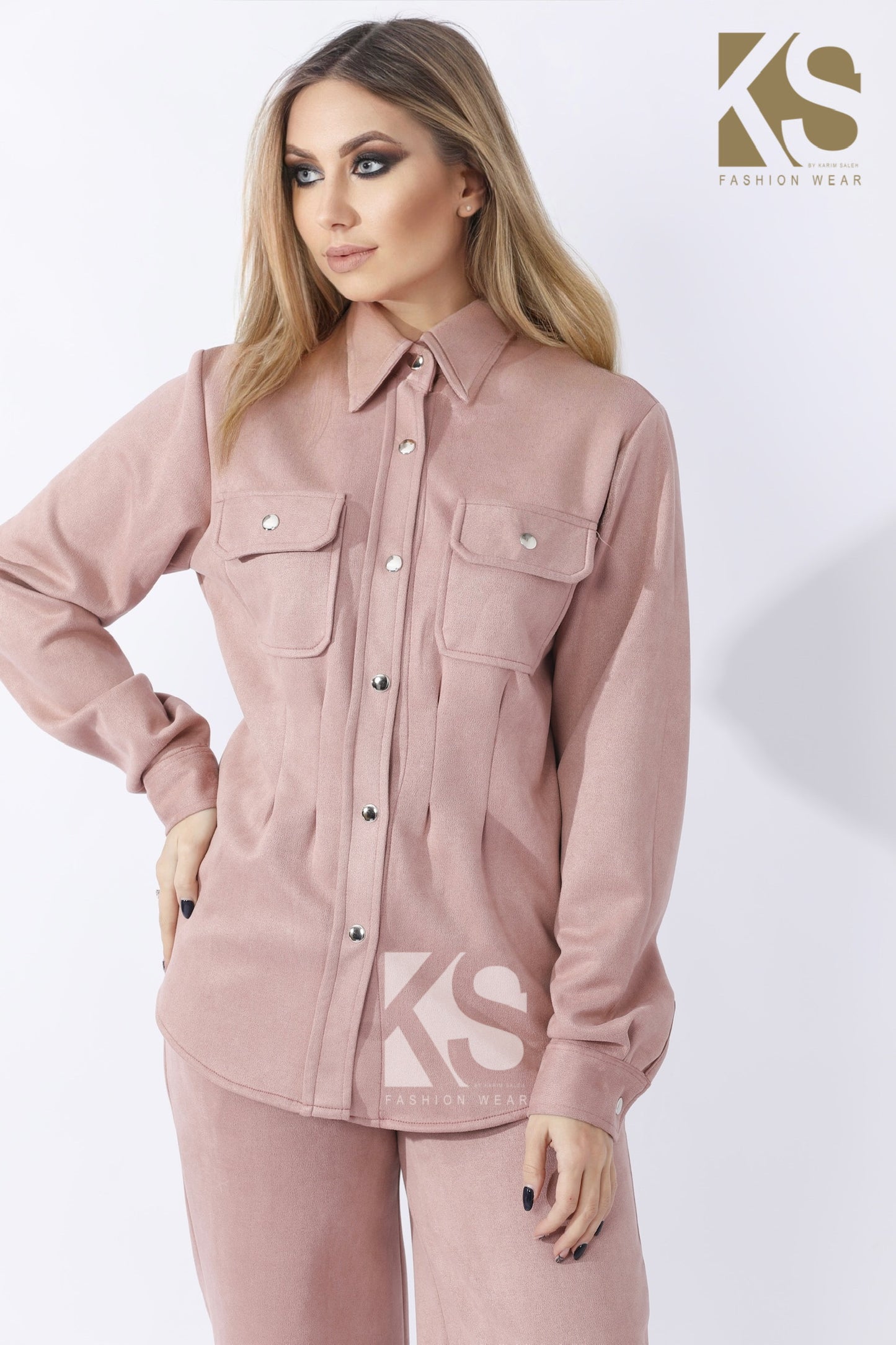 Suede Shirt - Pink