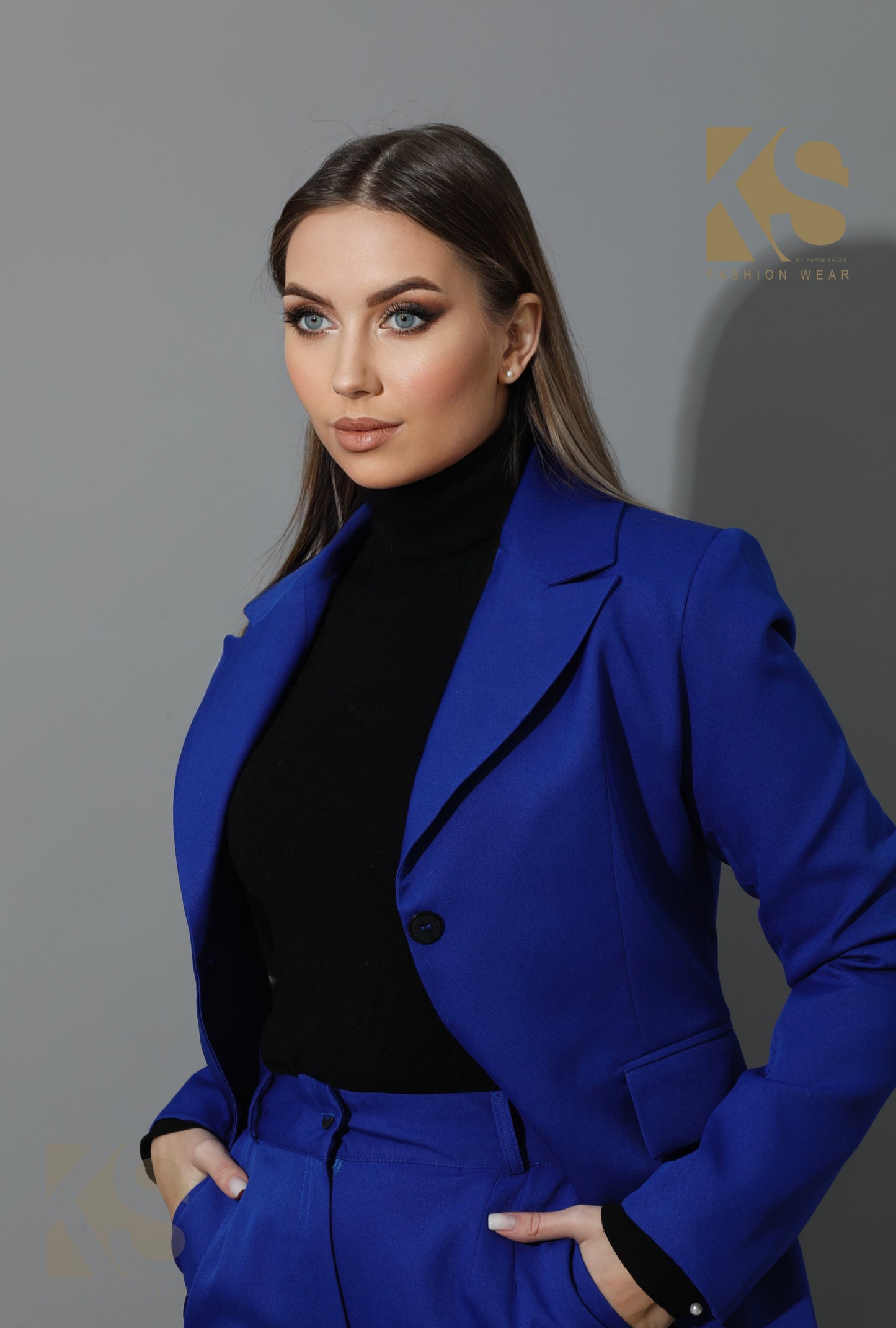 Tailored Slim Fit Suits - Electric Blue