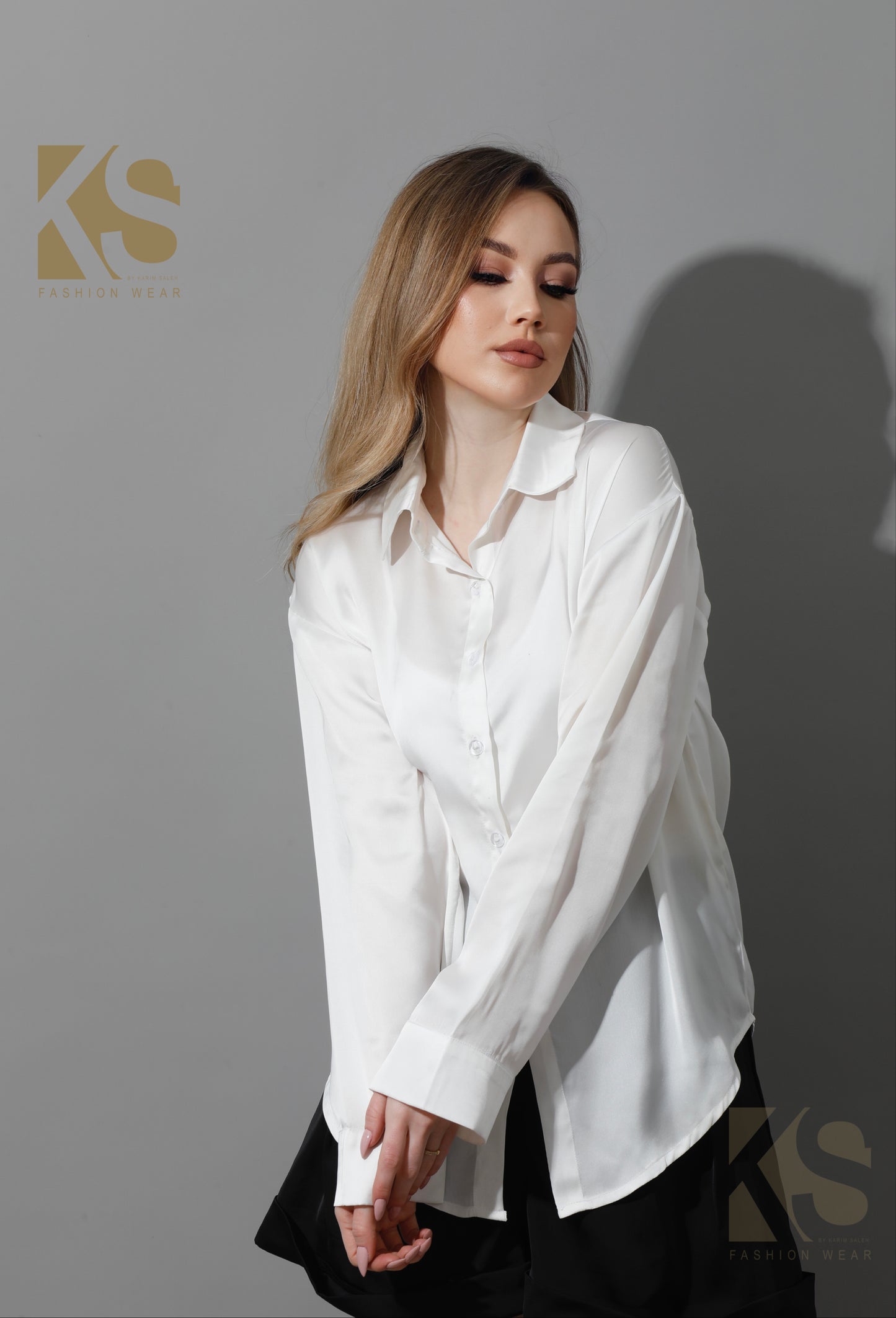 Satin Blouse - OffWhite