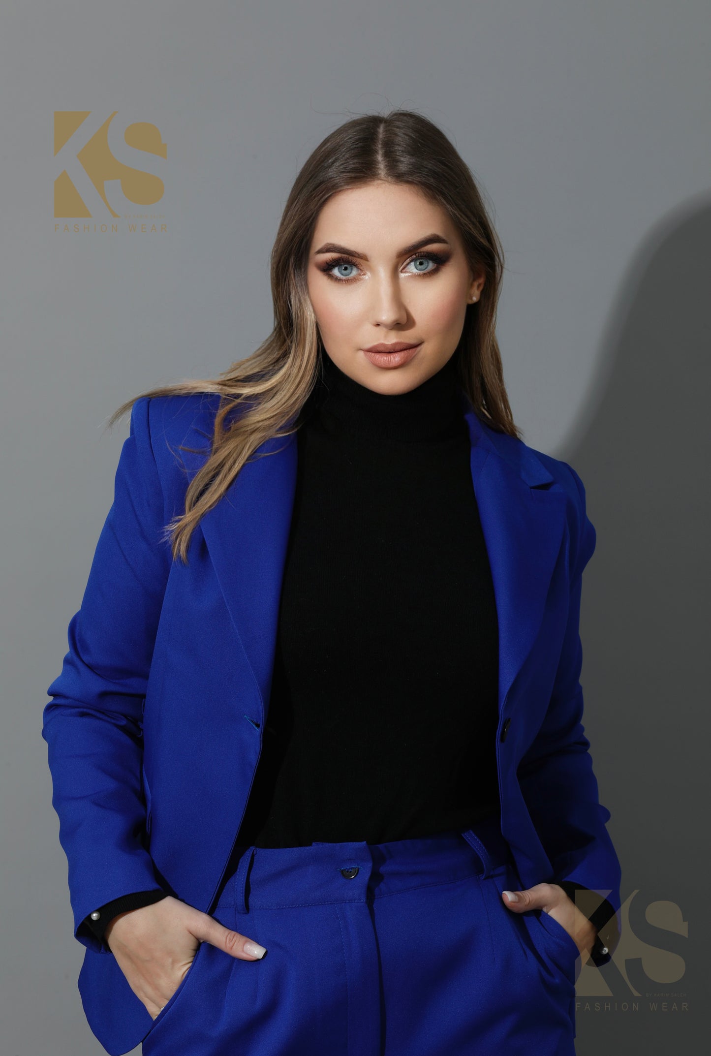 Tailored Slim Fit Suits - Electric Blue