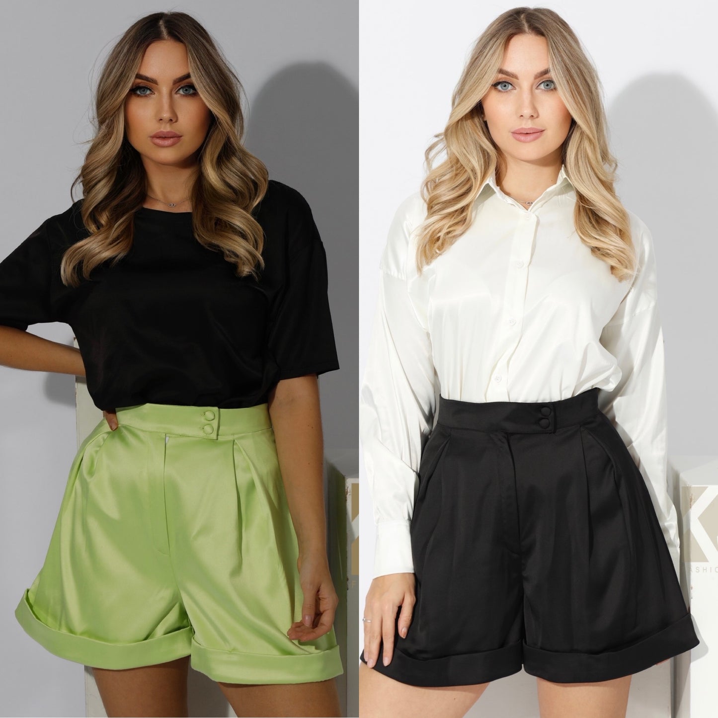 High Waisted Shorts - Black