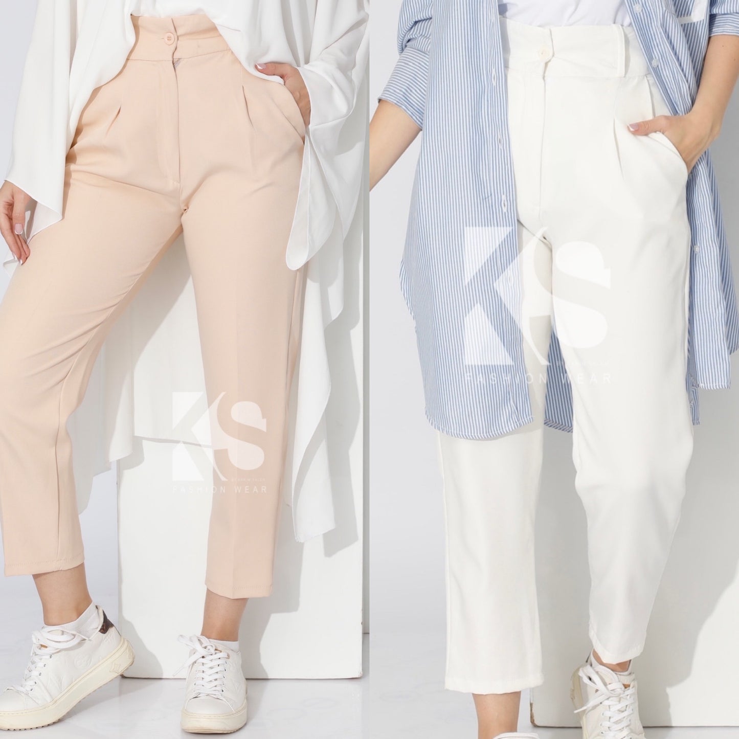 Trousers - Beige