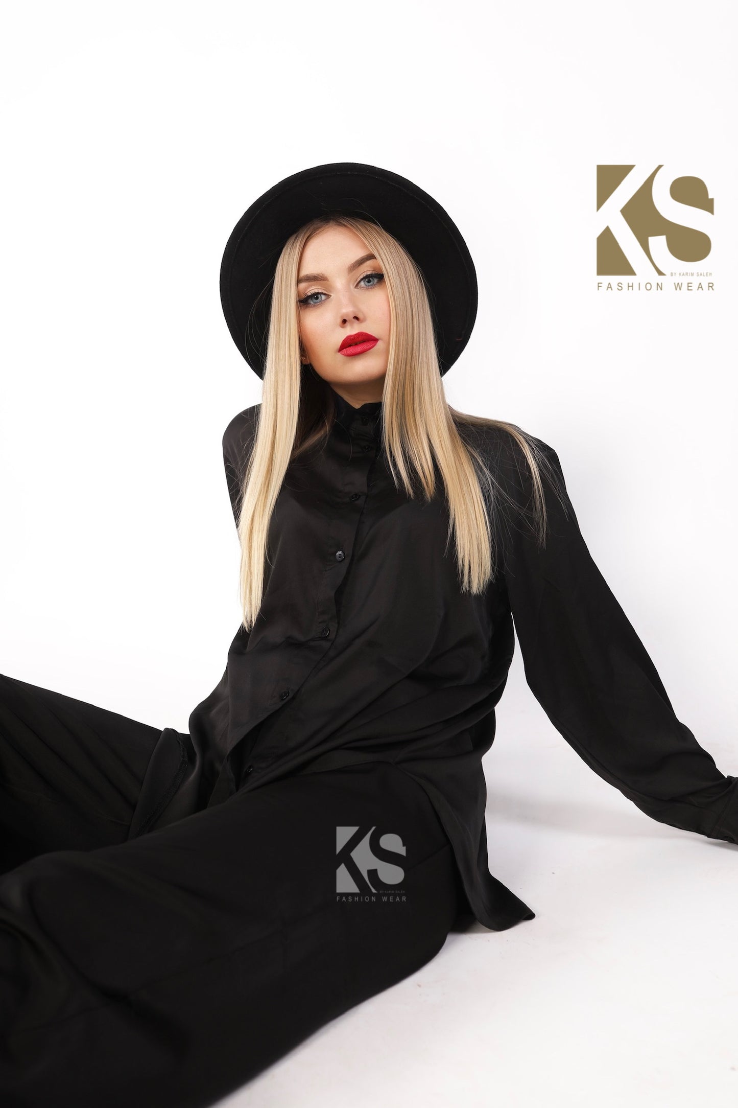 Co-ord Satin- Black