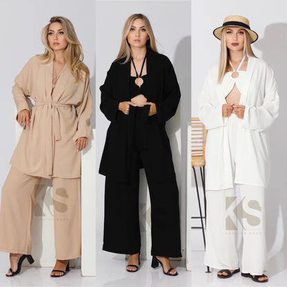 Co-ord Kimono - Beige